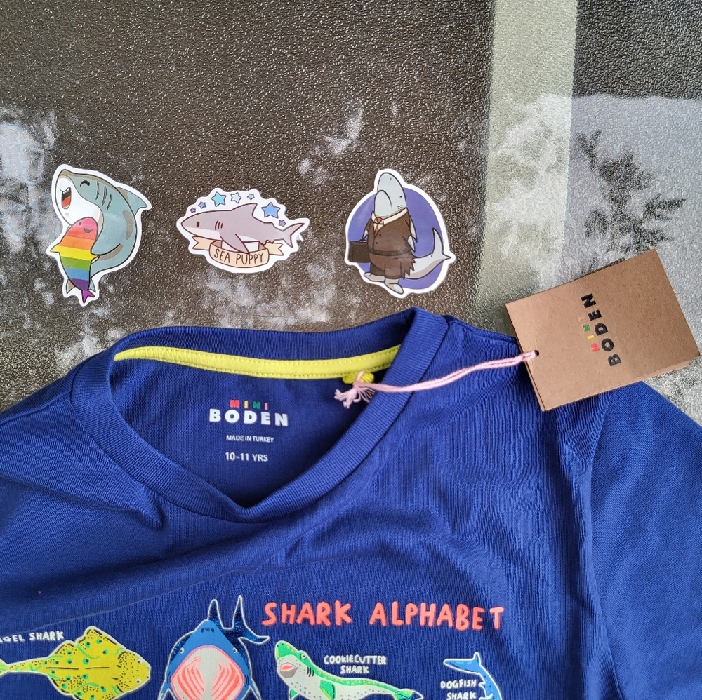 NWT GITD shark tee - Picture 8 of 16